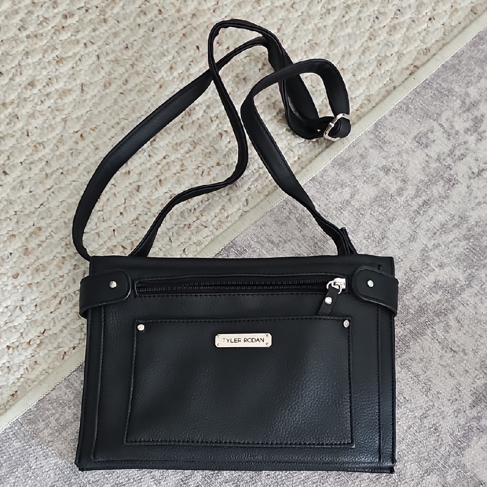 Tyler Rodan Elegant Black Crossbody Bag
